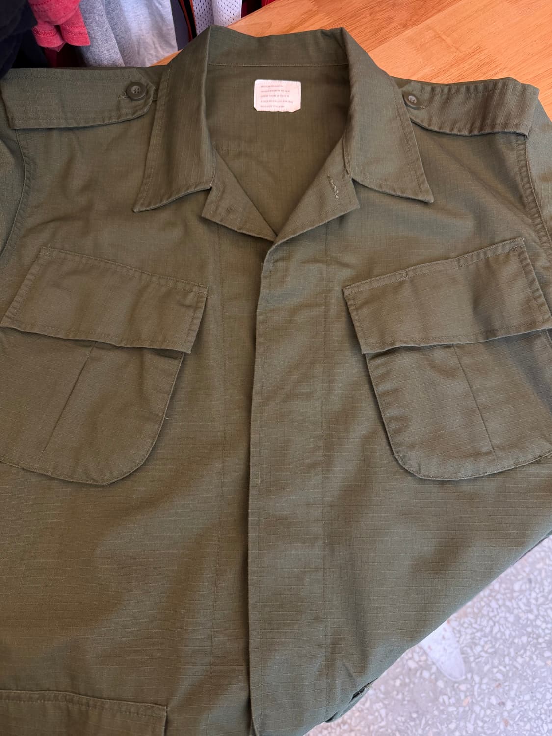 US ARMY 립스탑 퍼티그 자켓 상품이미지4