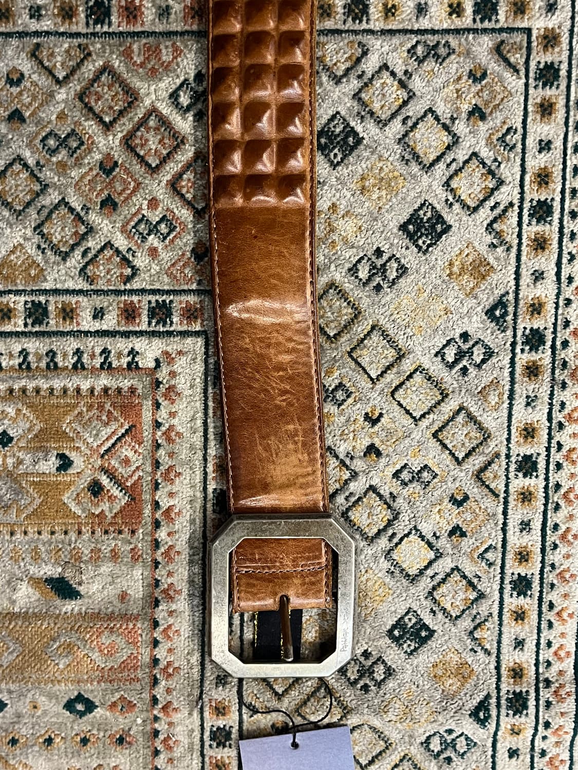 빈티지 가죽 벨트 브라운 #csz1961 상품이미지3