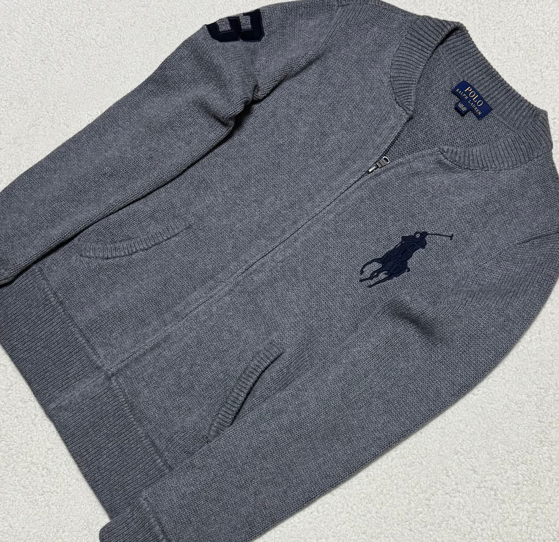 폴로 랄프로렌 빅포니 그레이 니트 집업 상품이미지4