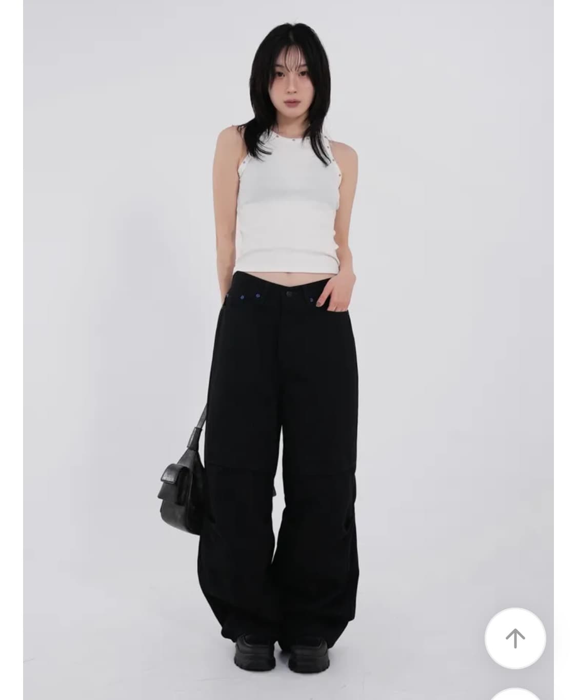 OOTJ 바스 스미레 블루 스티치 파라슈트 코튼팬츠 상품이미지1