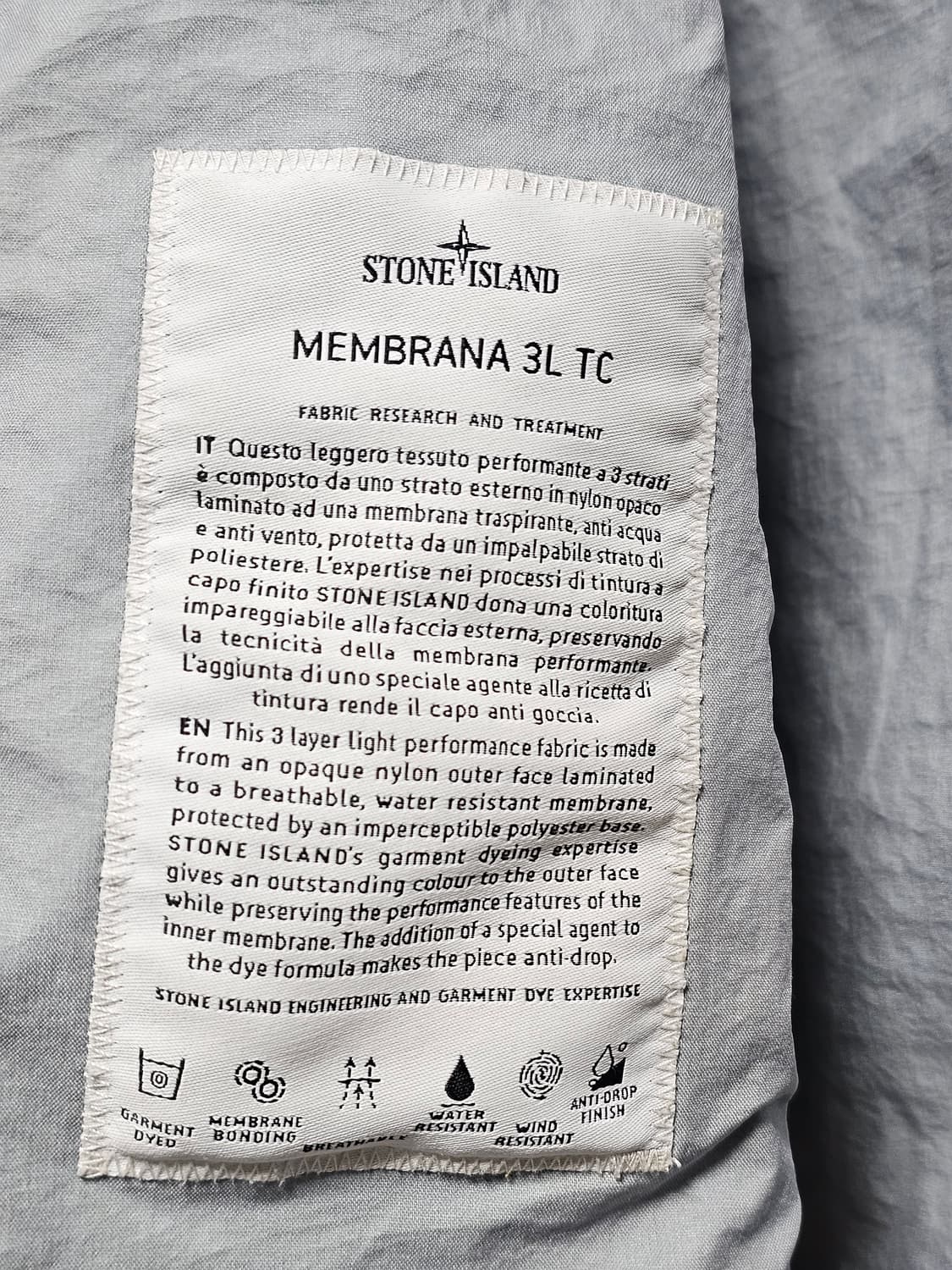 스톤아일랜드 멤브라나 3L TC 후드 자켓 상품이미지5