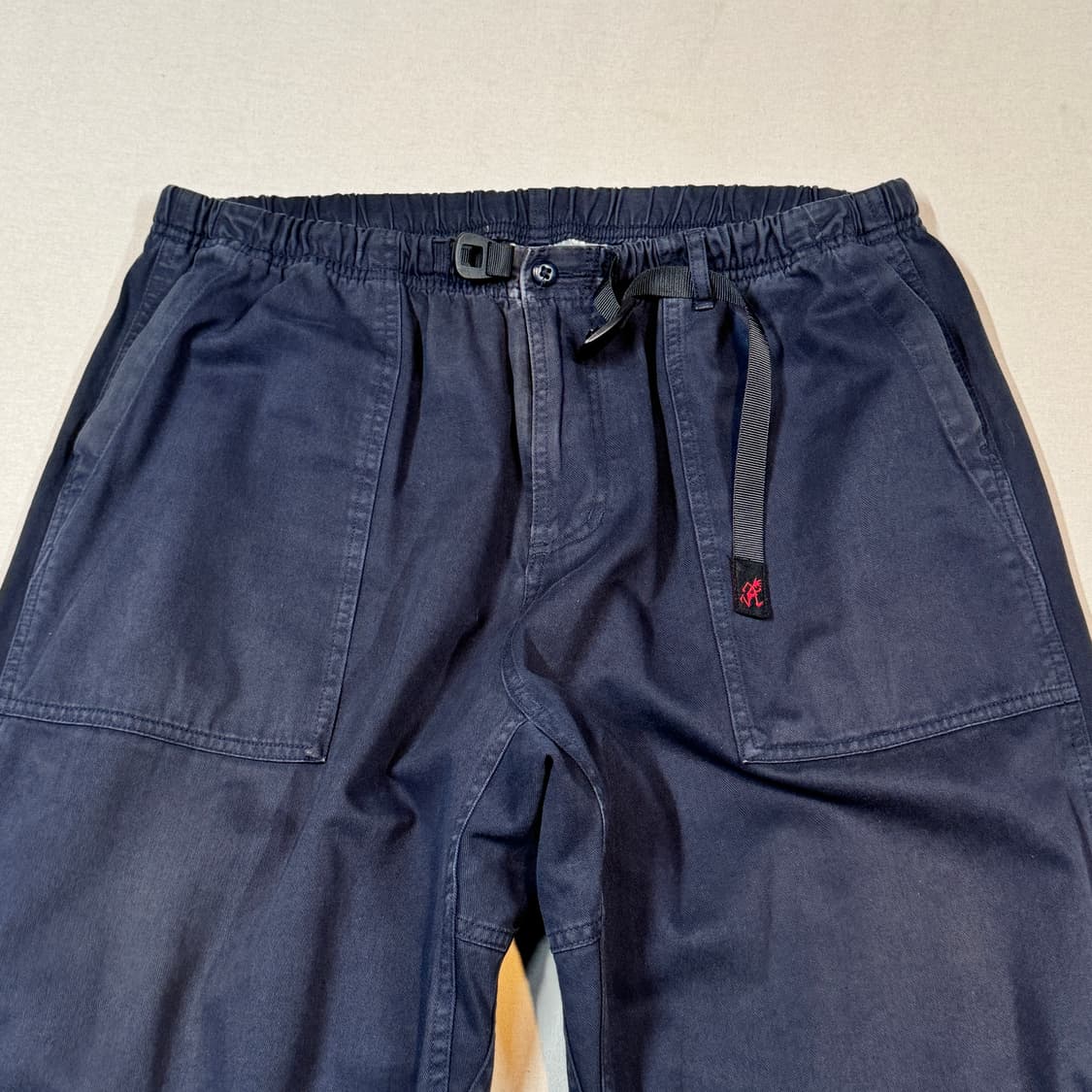 XXL) 그라미치 네이비 루즈테이퍼드 팬츠 면바지 상품이미지2