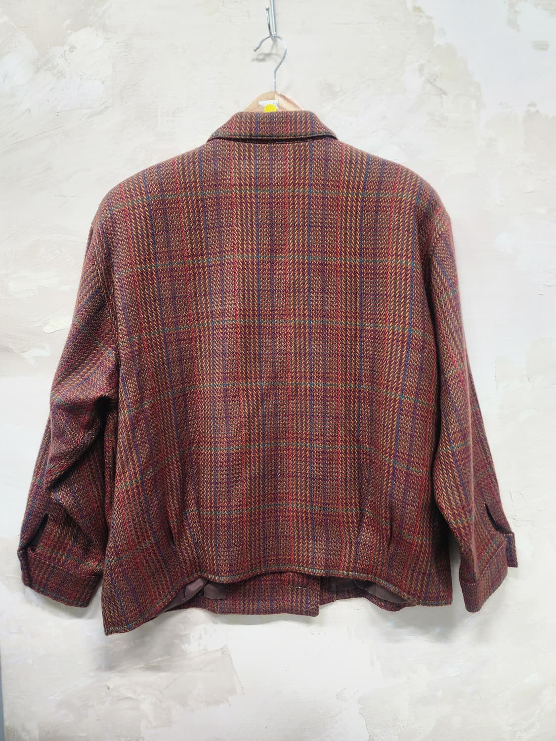 일본빈티지 울 체크 자켓 상품이미지4