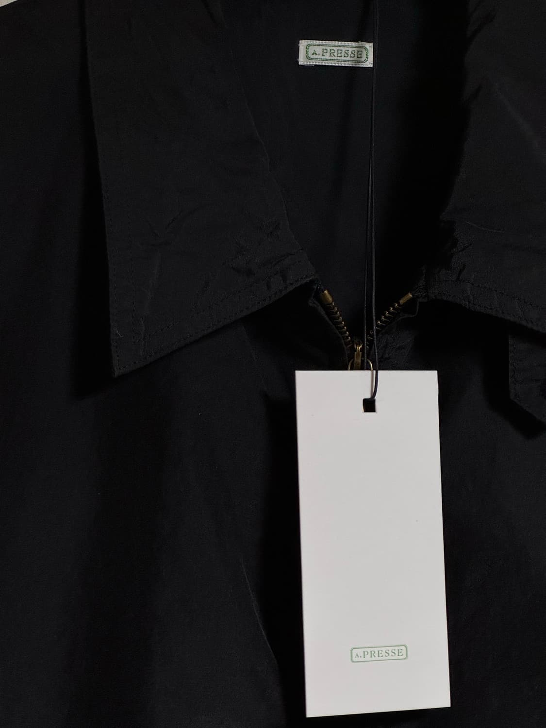 [3] 아프레쎄 25ss 실크 타페타 코치 자켓 블랙 상품이미지5