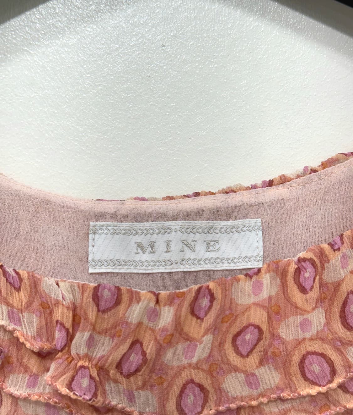 마인 실크 100%  패턴 블라우스 55 상품이미지7