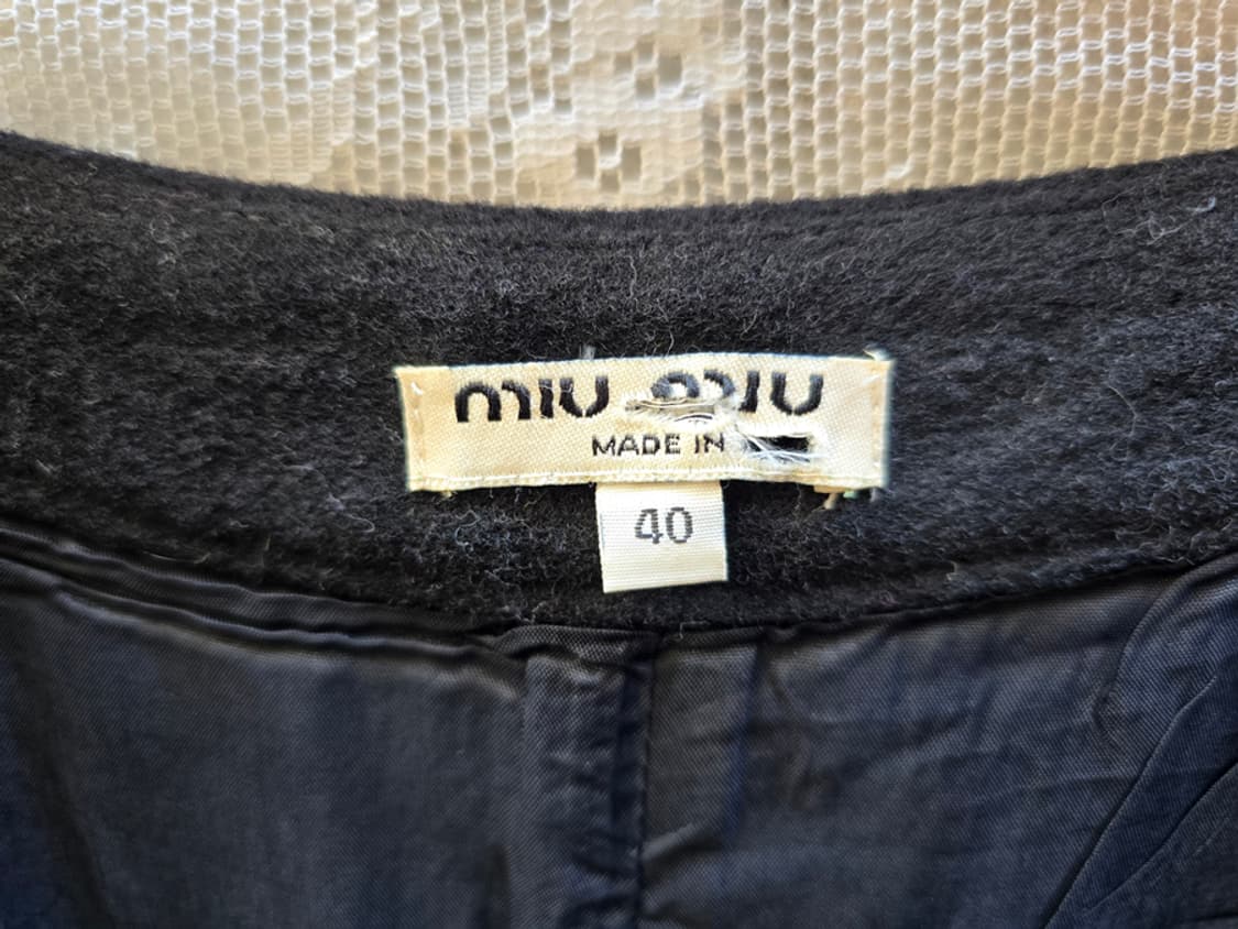 00s 미우미우 자수 울 스커트 (made in italy) 상품이미지6