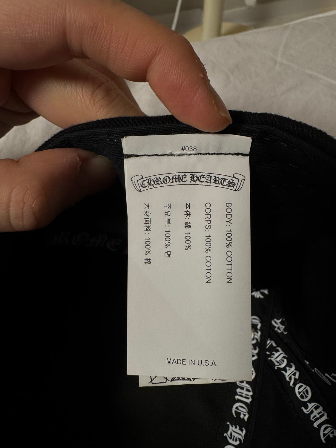 크롬하츠 홀스슈 데님 베이스볼햇 블랙 상품이미지6