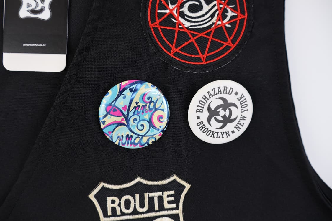 EUPHUISTIC Y2k Skull Patch Vests 상품이미지7
