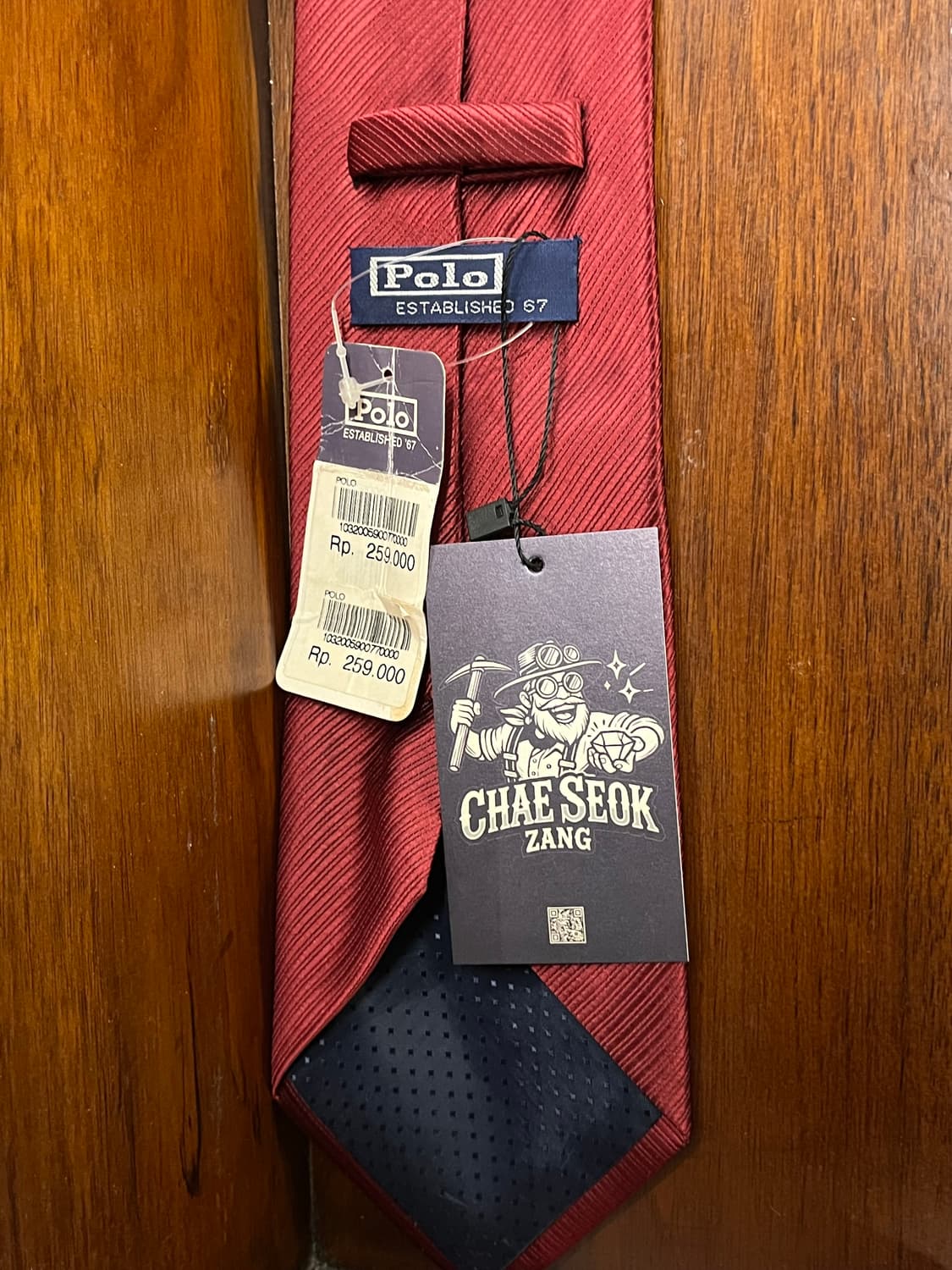 폴로 랄프로렌 넥타이 레드 #csz2580 상품이미지2