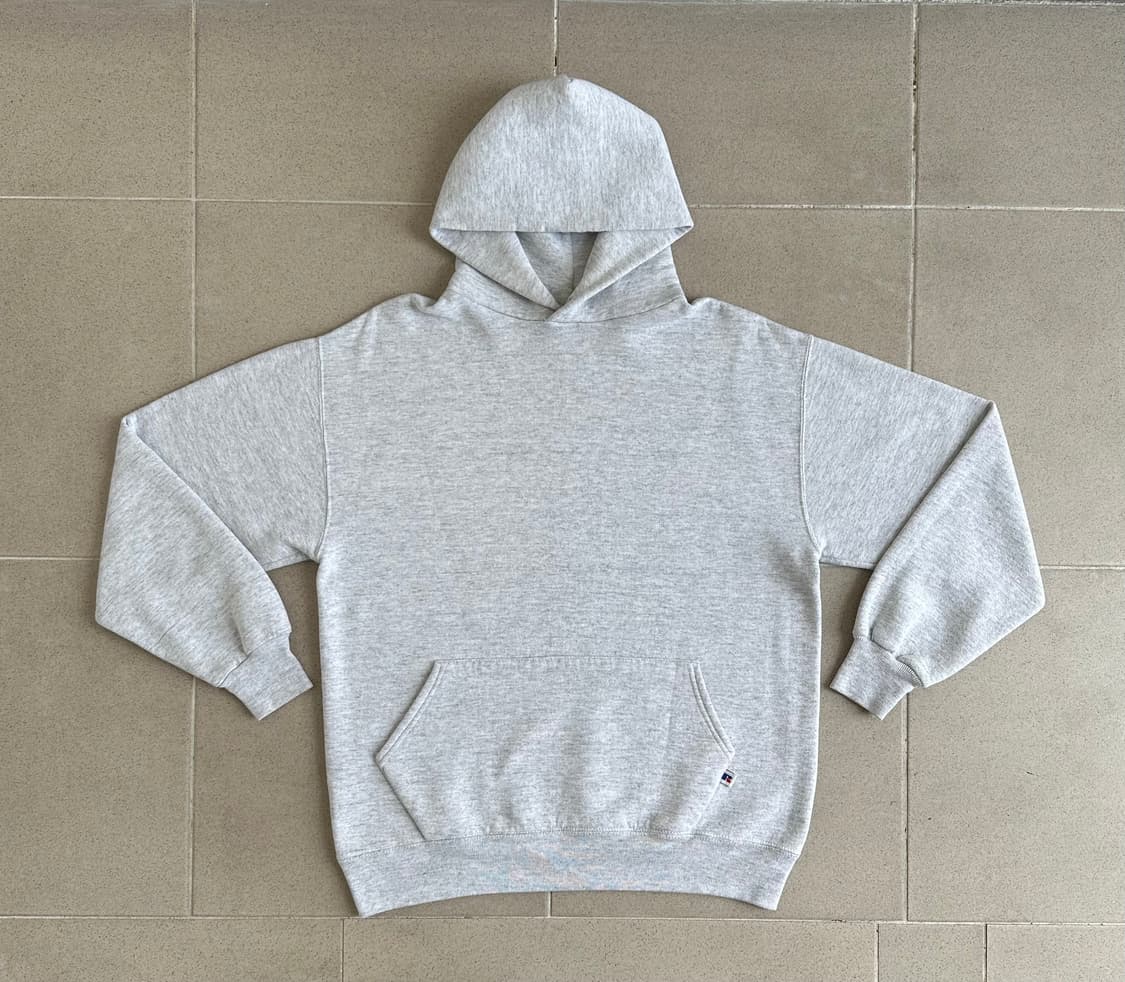 90s 빈티지 러셀 후드 밝은그레이 XL USA 상품이미지1