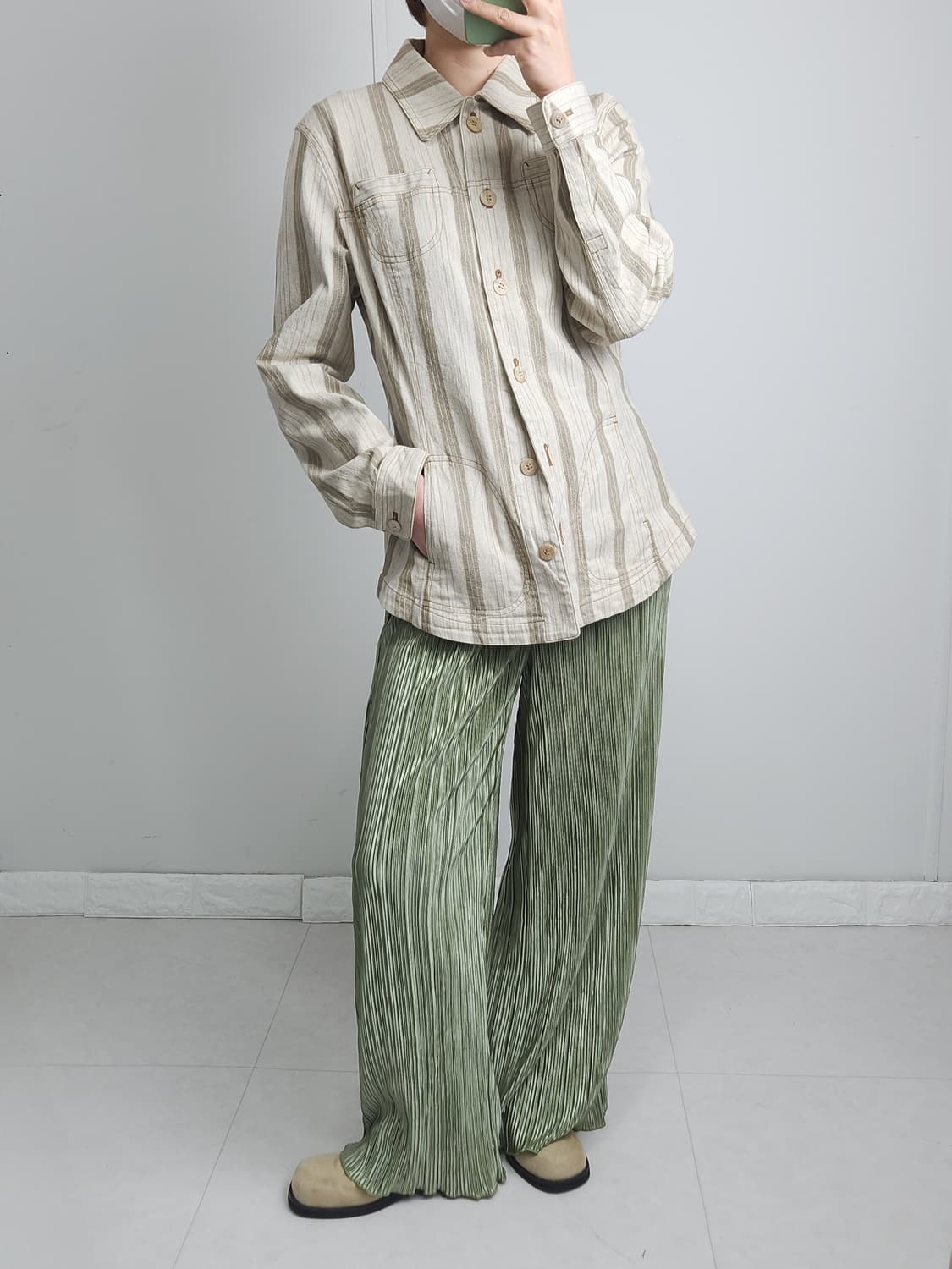 스트라이프 자켓•셔츠 상품이미지3