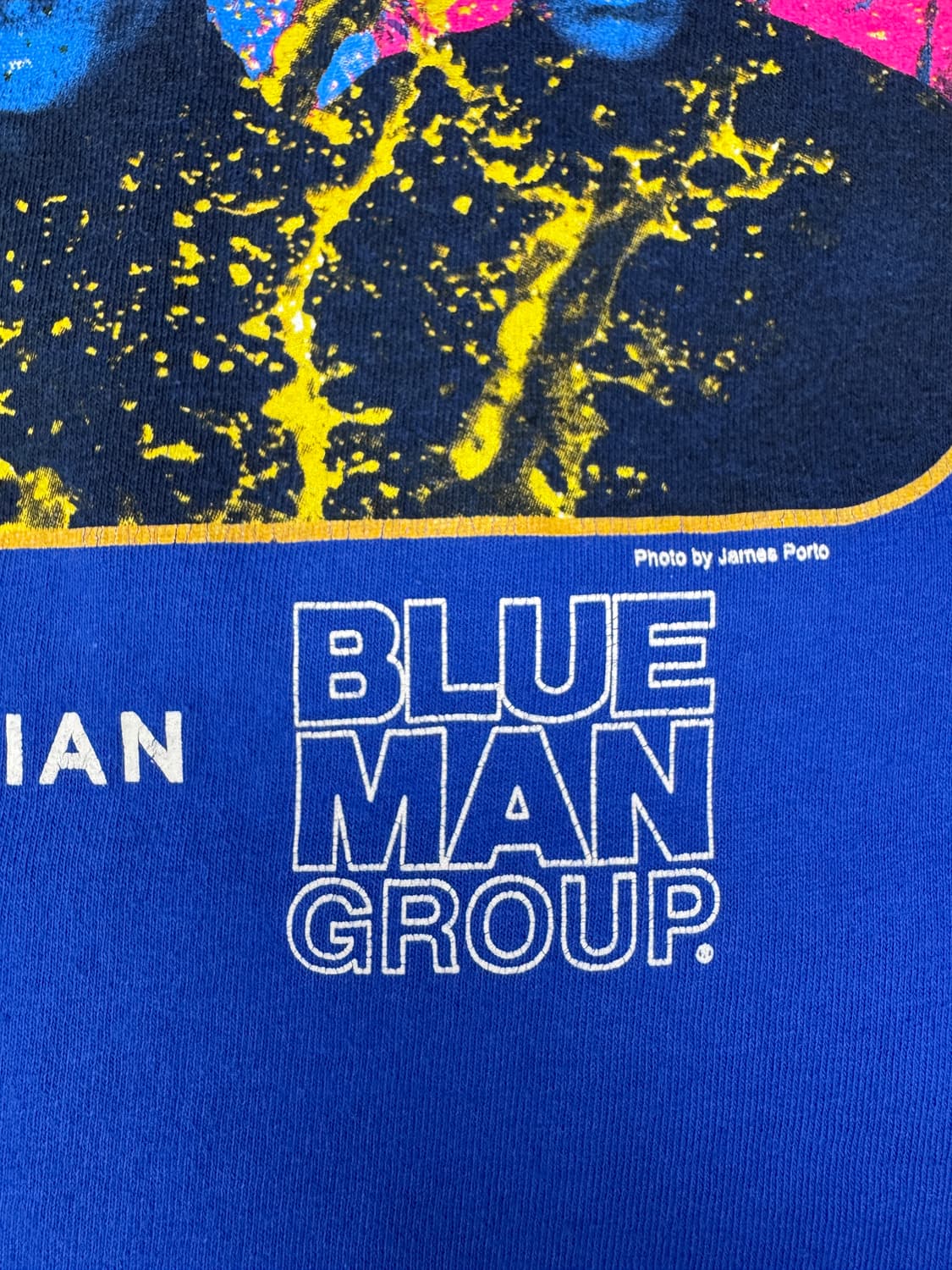 빈티지 00s 블루맨그룹 BLUE MAN GROUP 프로모션 티셔츠 L 상품이미지3