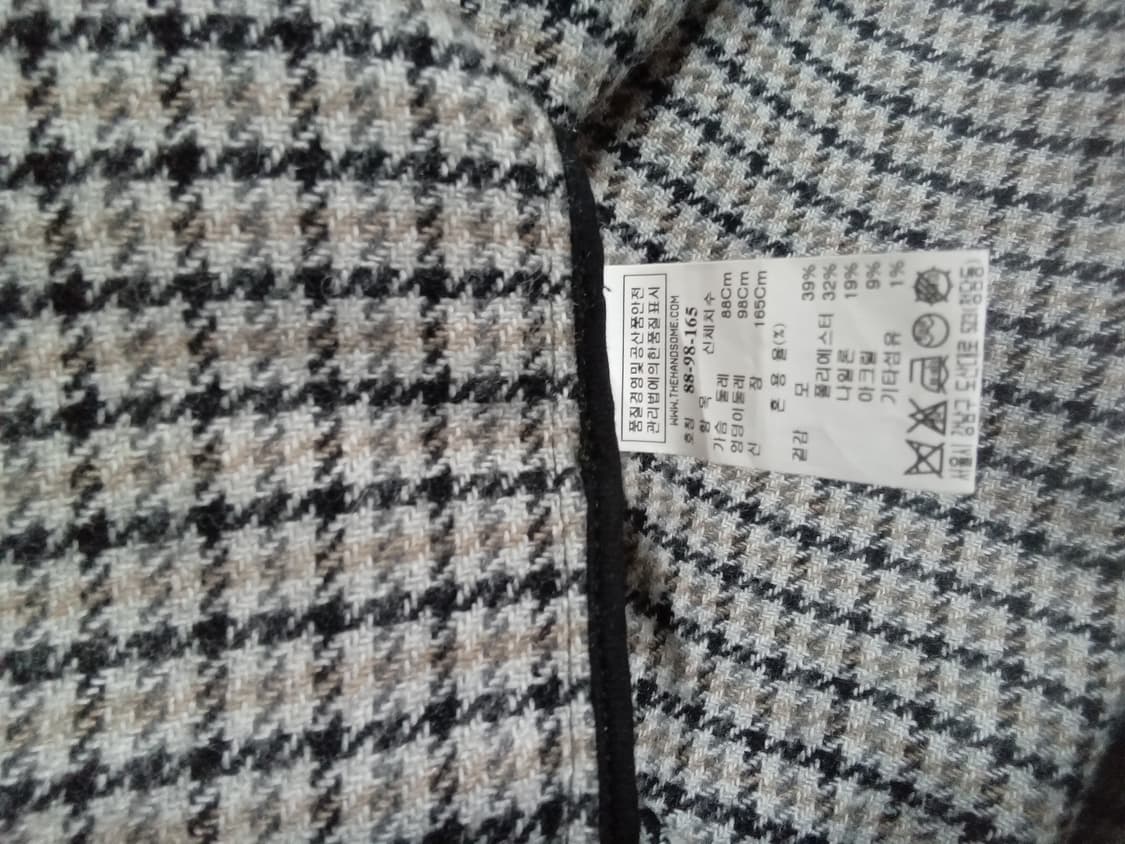 춘추,시스템 울체크 코트 상품이미지7