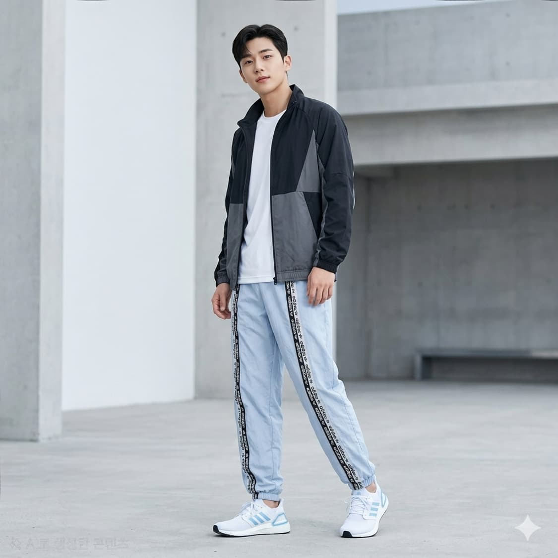 아디다스 사이드 로고 테이프 우븐 조거 팬츠 상품이미지1