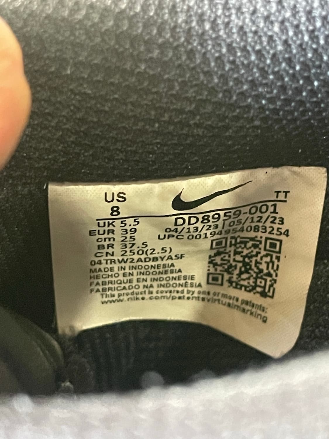 나이키 에어포스 1 블랙 250 상품이미지8