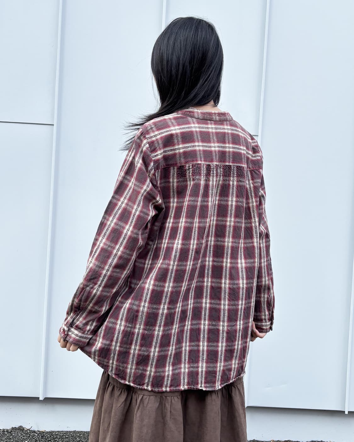 lalaplace 체크 셔츠 상품이미지2