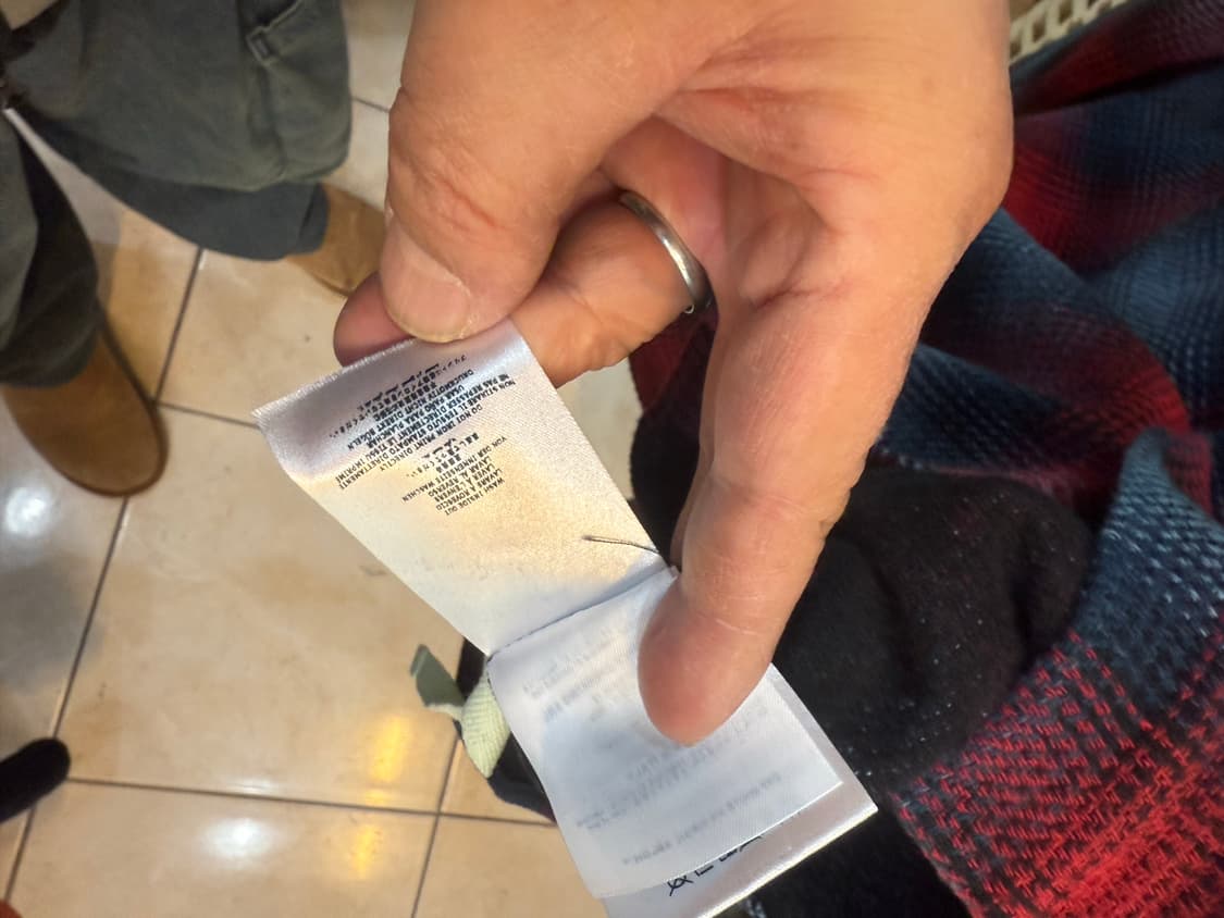 100-105 정품 오프화이트 애로우 프린트 체크 오버셔츠 팝니다 상품이미지6