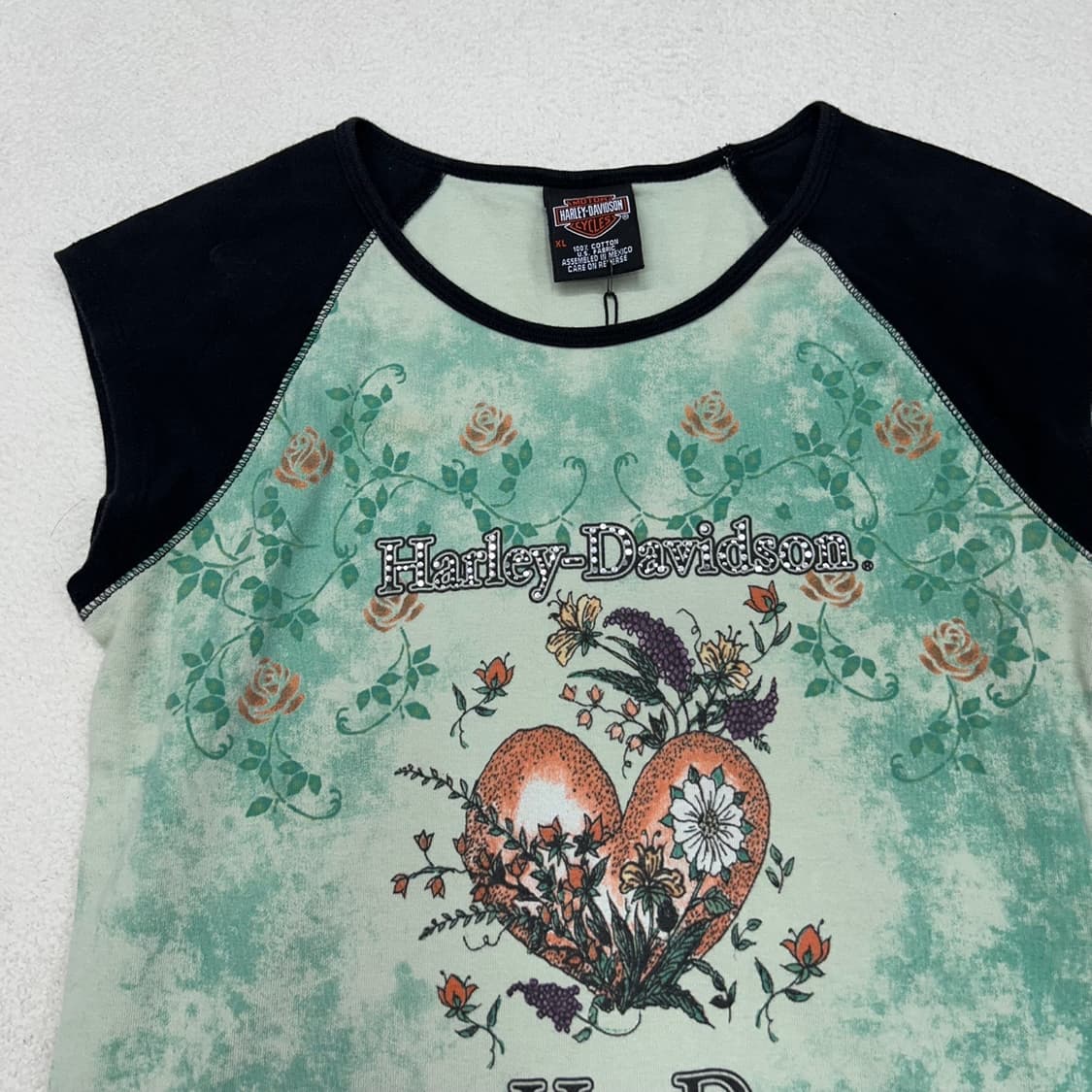 Harley davidson raglan printing T-shirts 상품이미지5