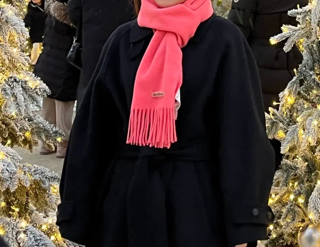 네고가능/아크네 스튜디오 머플러 핑크 정품보장 풀박스 상품이미지10