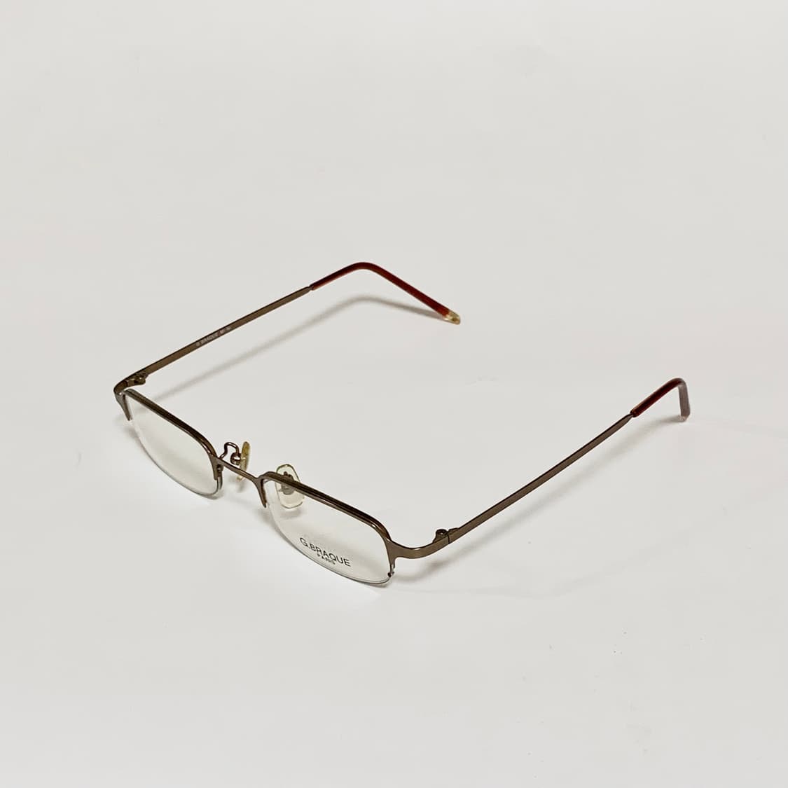 913 데드스탁 하금테 안경 초슬림 직사각 메탈 초경량 빈티지 남녀공용  상품이미지3