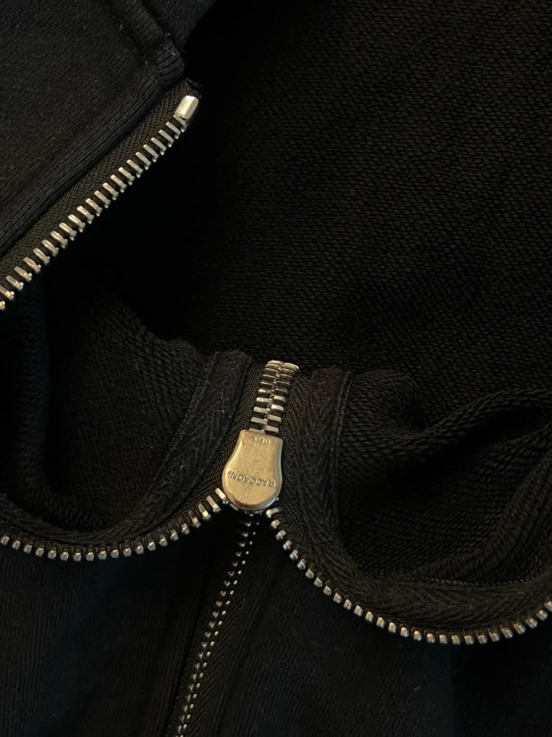 insolitude 빈티지 헤비 후드집업 블랙 S 상품이미지2