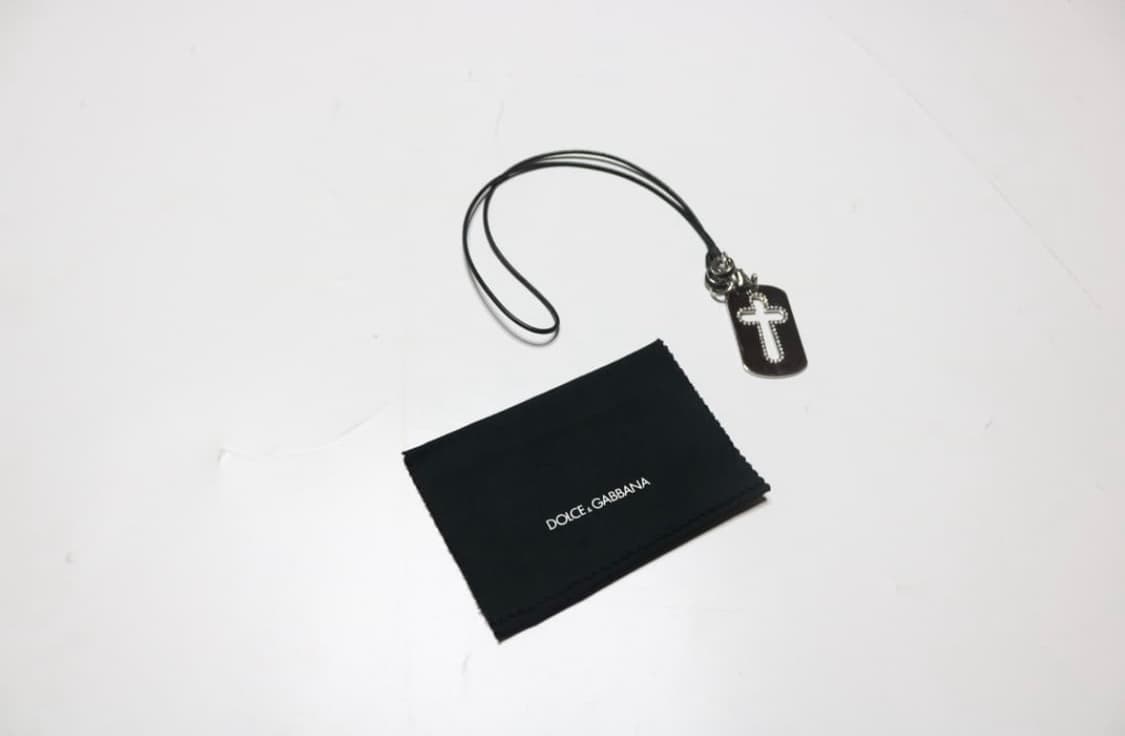 돌체앤가바나 실버 큐빅 도그택 상품이미지3