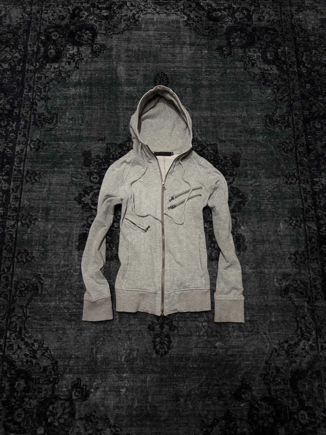 Fuga grey riders multi zip hoodie 상품이미지1