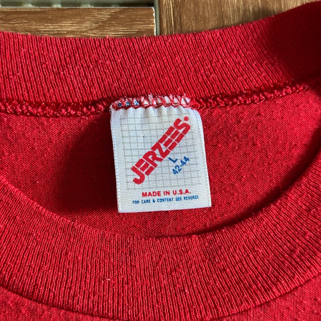 90‘s Jerzees usa made cotton 1/2 tee 상품이미지7