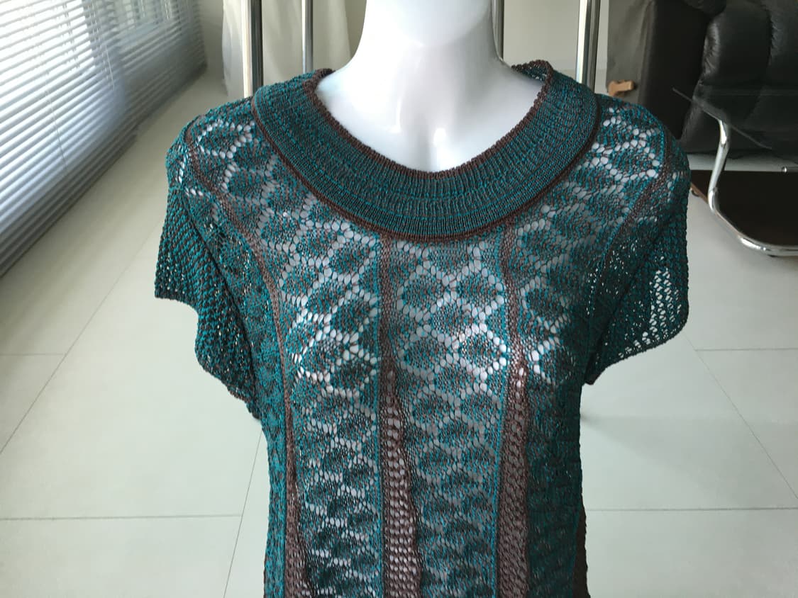two-tone crochet sheer dress 상품이미지2