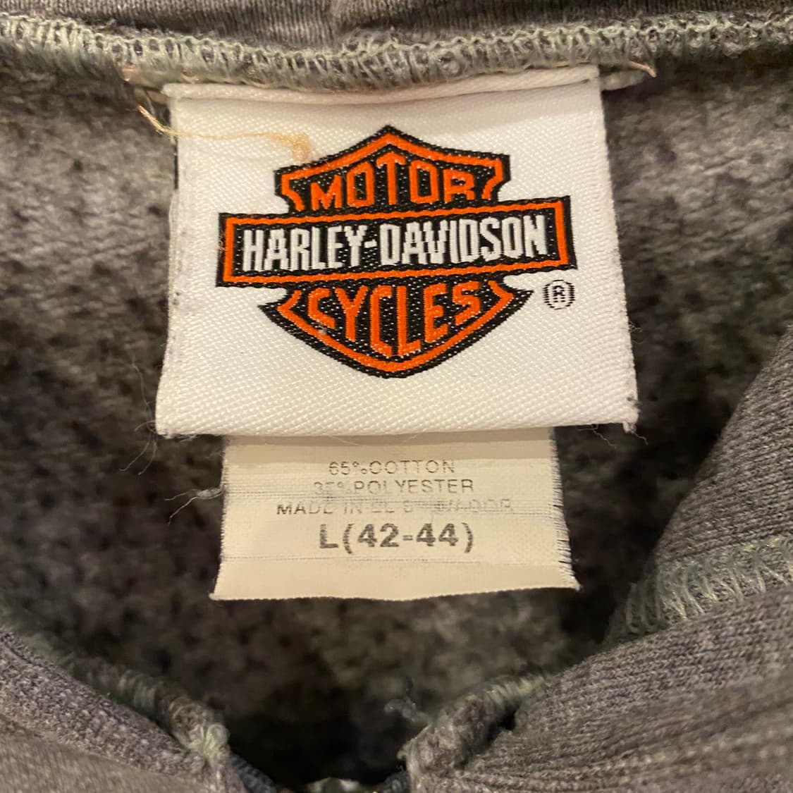 90s USA 할리데이비슨 빅로고 후드집업  상품이미지8