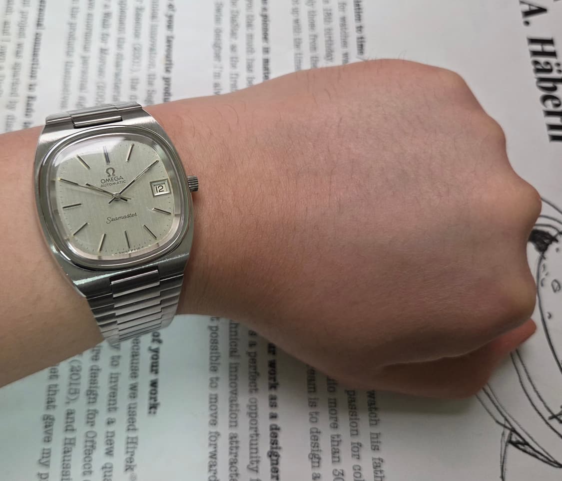 빈티지 오메가 씨마스터 테레비 순정 실버 싱글데이트 뻐뻐시 브슬 ver. 상품이미지9
