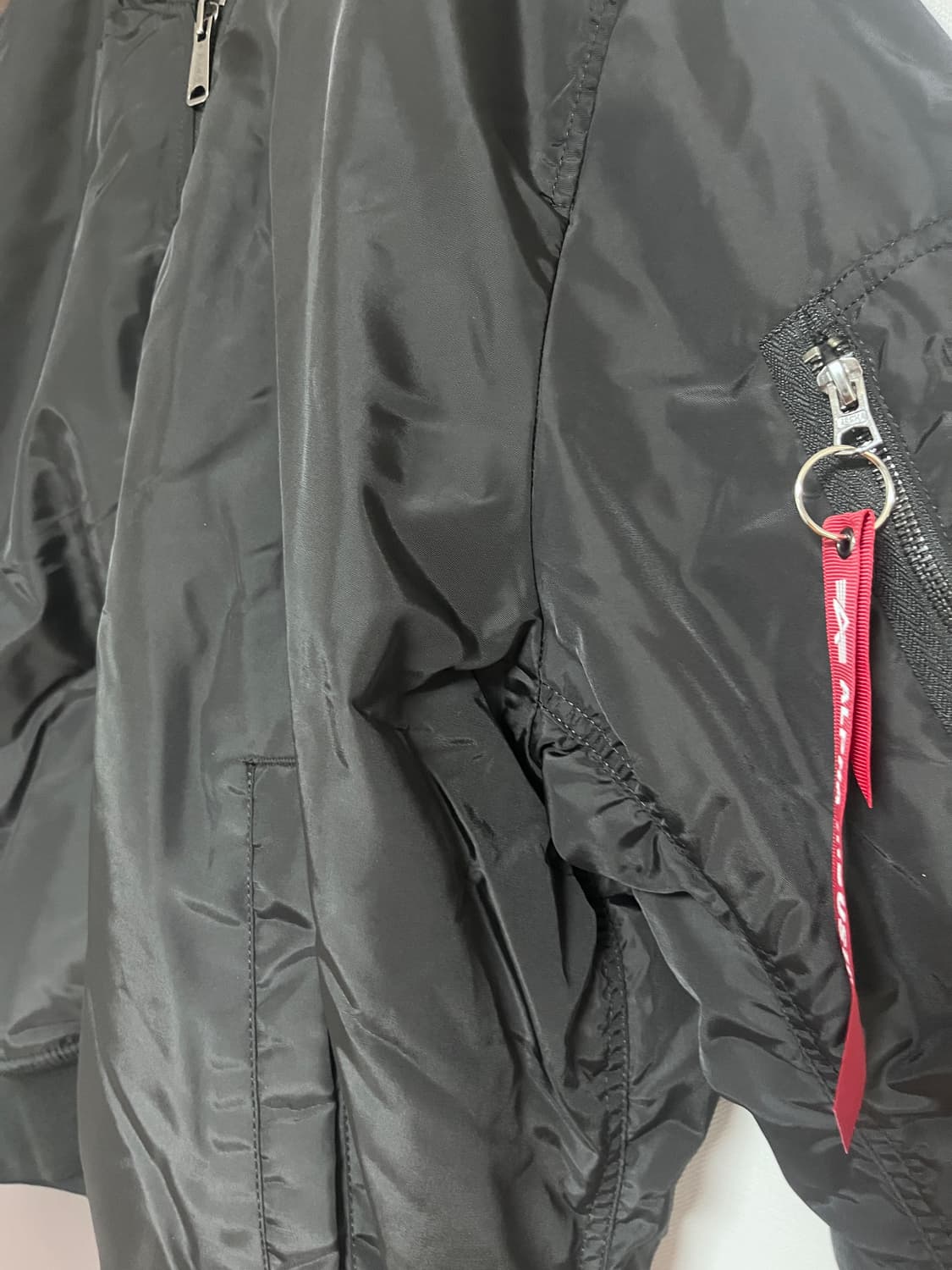 알파인더스트리 MA-1 HOODED OXFORD FLIGHT JACKET 상품이미지4