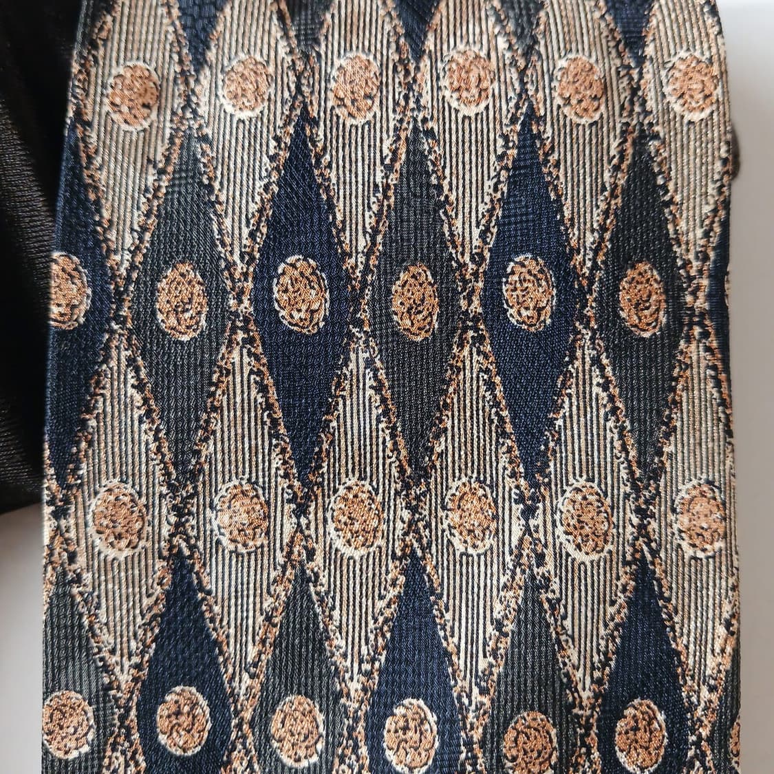 니나리치 브라운 패턴 넥타이 9.5cm A+등급 A19744 상품이미지8