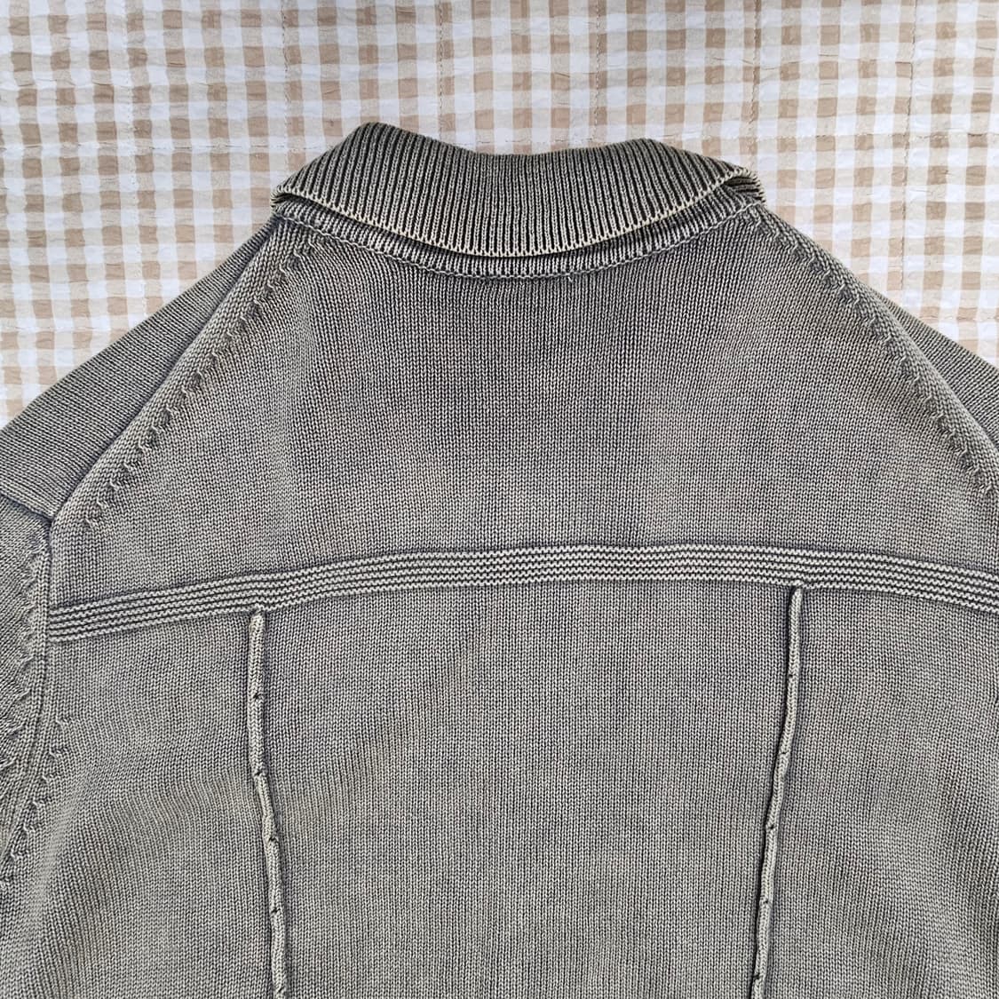 Heai 워시드 트러커 니트 가디건 남자100~105 상품이미지7