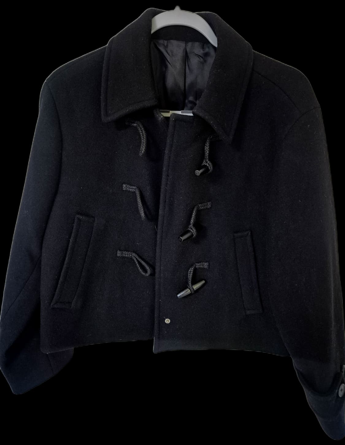 무신사 스탠다드 우먼 더플 숏 코트 XS 블랙 상품이미지8