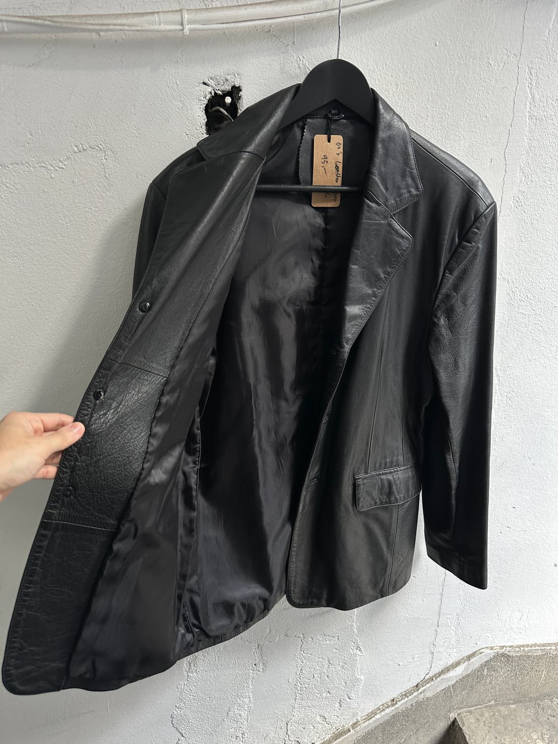 00's 레더 블레이저 가죽 자켓 상품이미지9