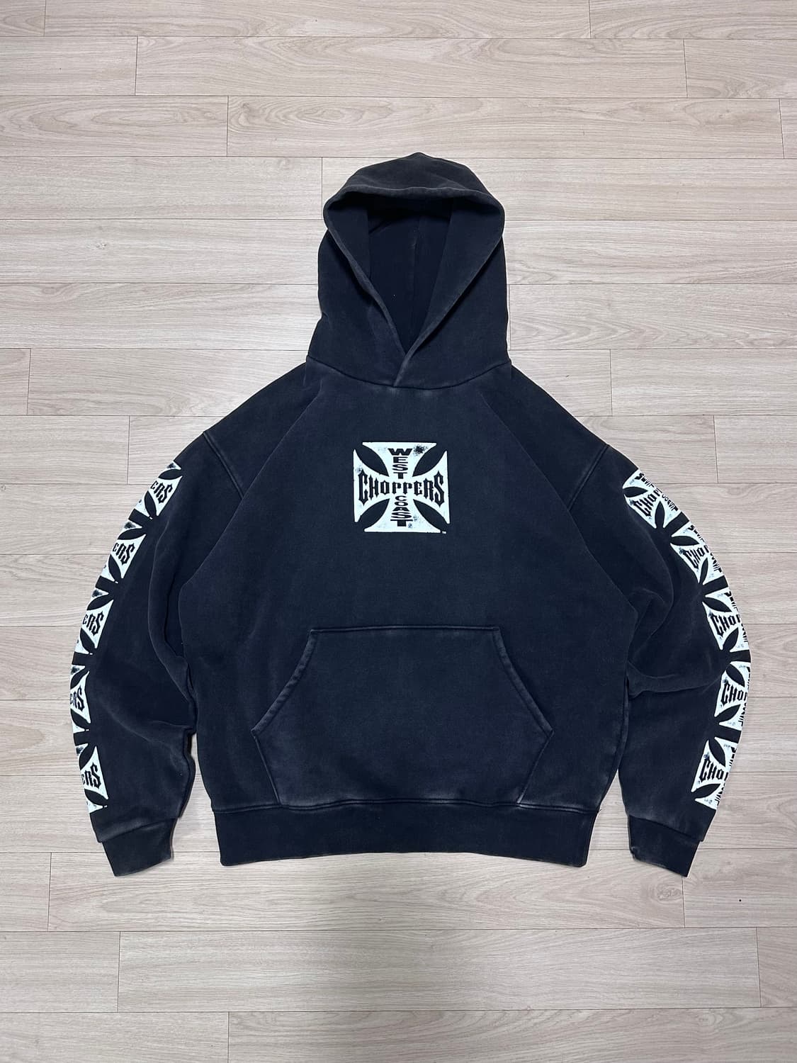 West Coast Choppers 웨스트코스 차퍼스 후드 블랙 M 상품이미지1
