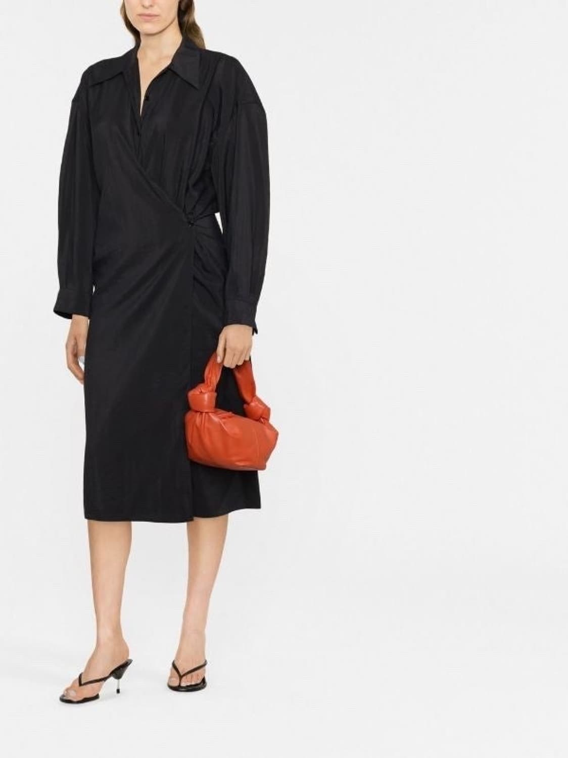 르메르 트위스트 드라이실크 원피스 블랙 34 상품이미지1