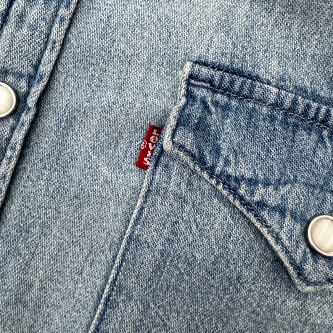 L 리바이스 워싱 데님 웨스턴 남방 셔츠  상품이미지5