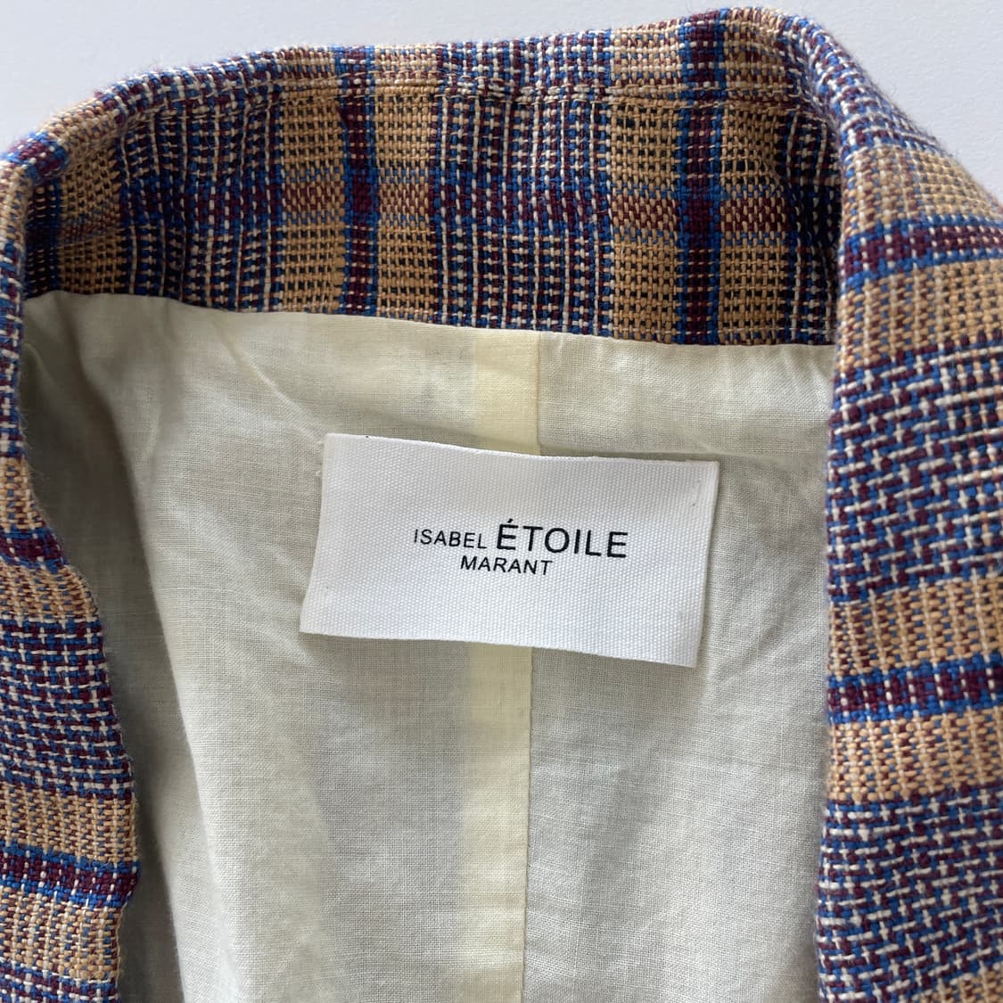 이자벨마랑 린넨 체크 블레이저 상품이미지5