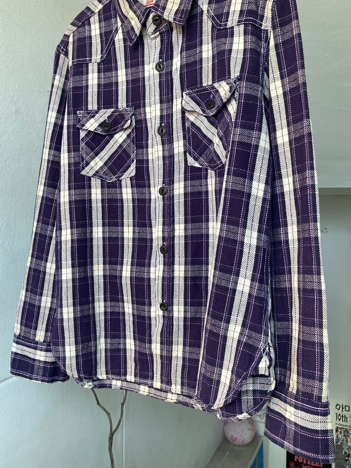 USA 웨스턴 체크 셔츠 상품이미지3