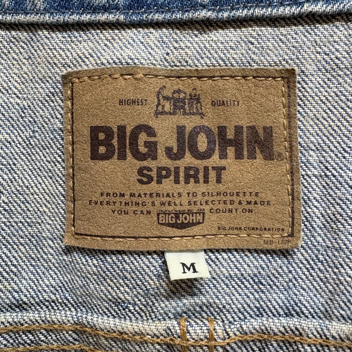 90's BIG JOHN 데님 베스트 JPN M 상품이미지2