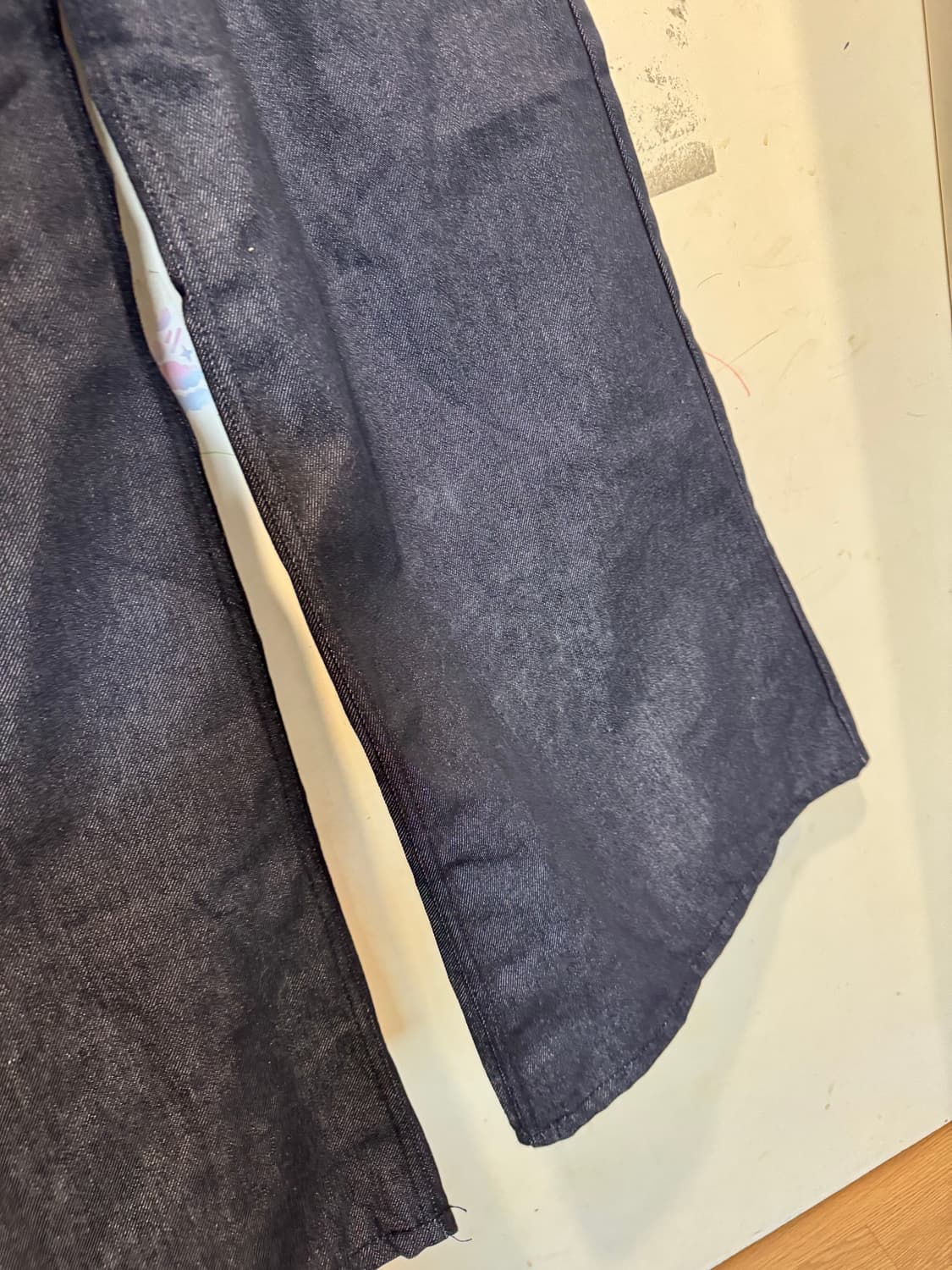 새상품 엠엠엠 M.M.M Indigo denim wide pants  상품이미지5