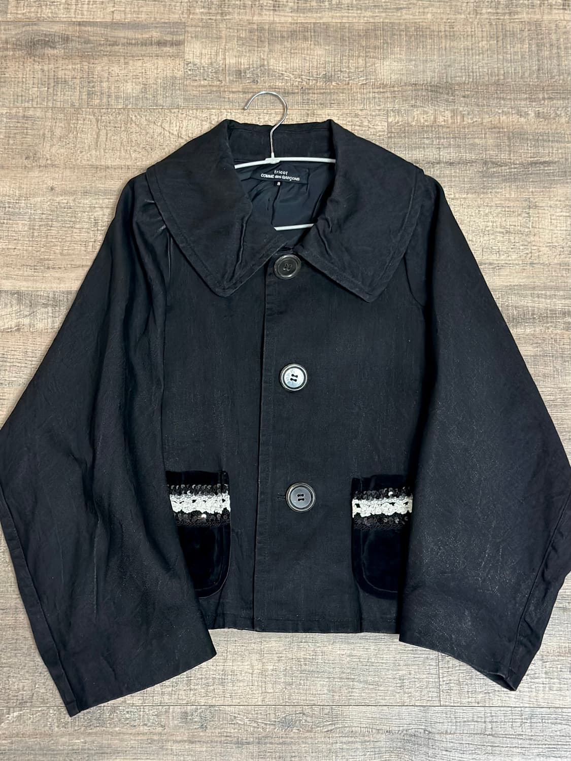 꼼데가르송 트리콧 (Comme des Garcons) 자수 데님자켓 상품이미지1