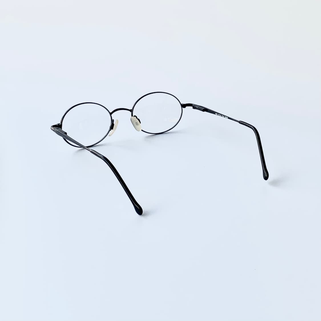815 빈티지안경 데드스탁 픽키 클래식 블랙 오벌 메탈 안경테 상품이미지5