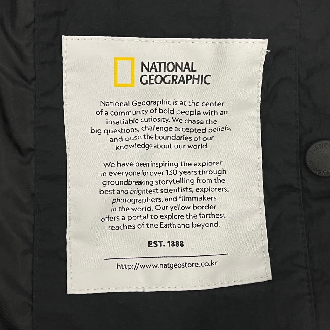 [정품/L] 내셔널지오그래픽 블랙 바람막이 자켓 b18 상품이미지7