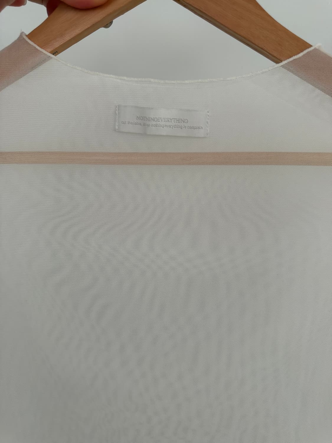 낫띵에브리띵 mesh long sleeve top 상품이미지5