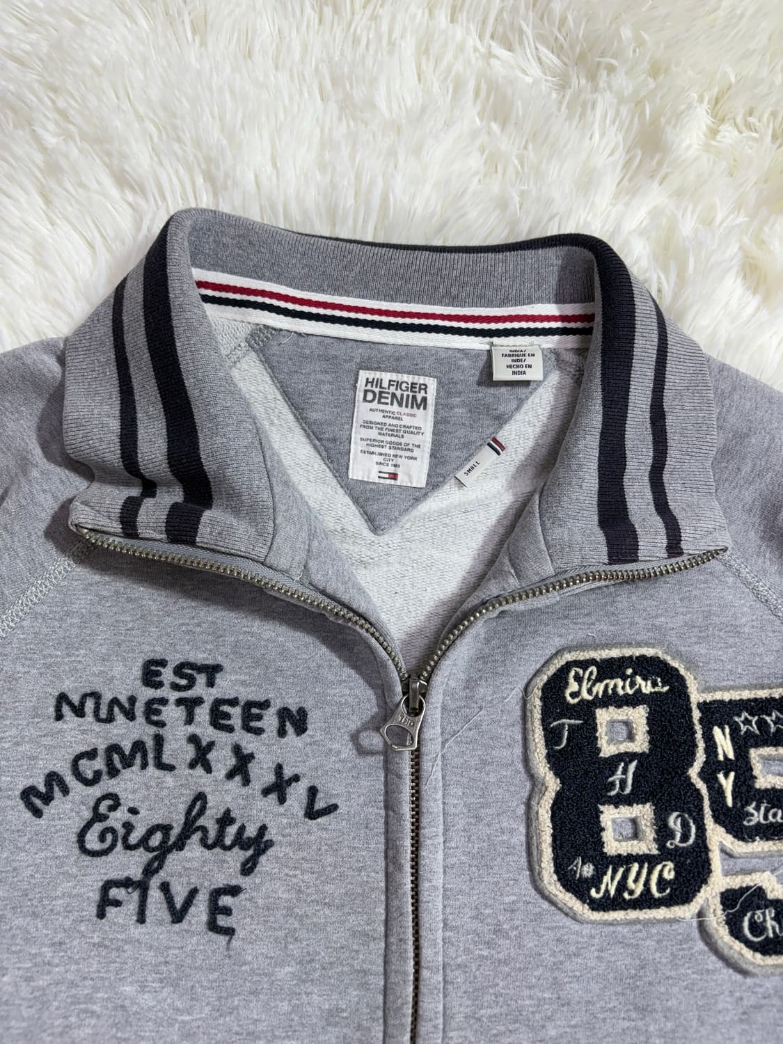 타미힐피거 Y2K 그레이 코튼 집업  상품이미지6