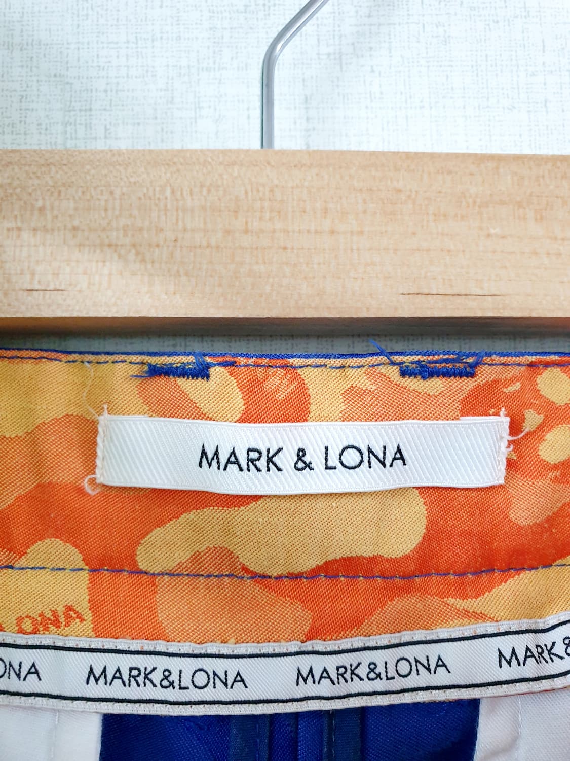 마크앤로나 20ss 해골카모플라쥬 여성골프팬츠 27인치 춘추 블루 상품이미지5