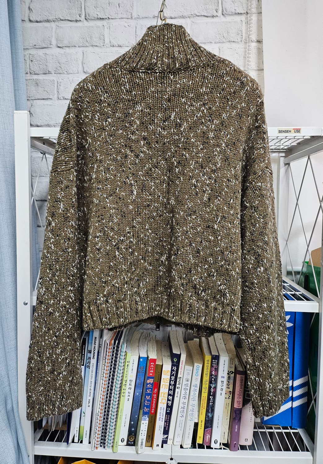 코스 여성니트가디건 66 청키 플렉트 울 집업 가디건 WL93 상품이미지4